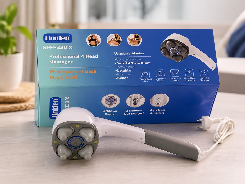 Uniden SPP-330 X Dört Başlı Masaj Aleti - Resim 1
