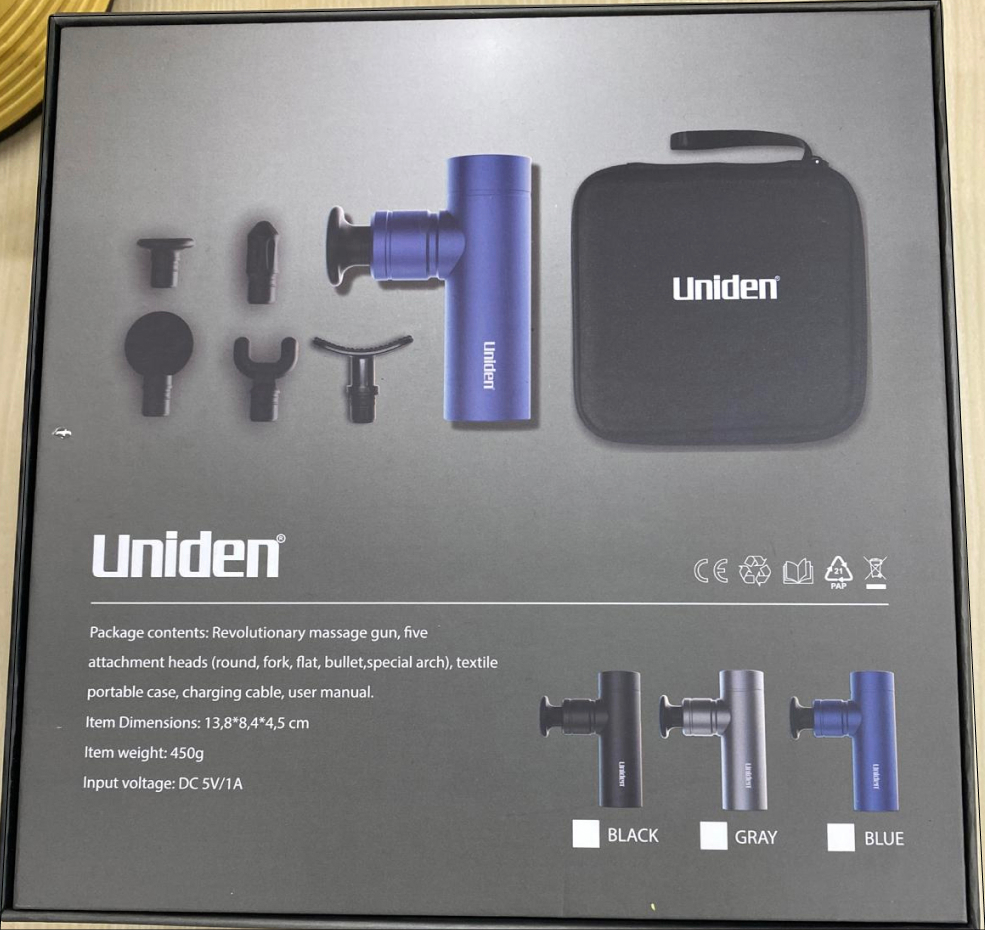 Uniden X-100 Masaj Tabancası 2